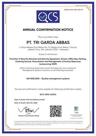 Sertifikat ISO 9001